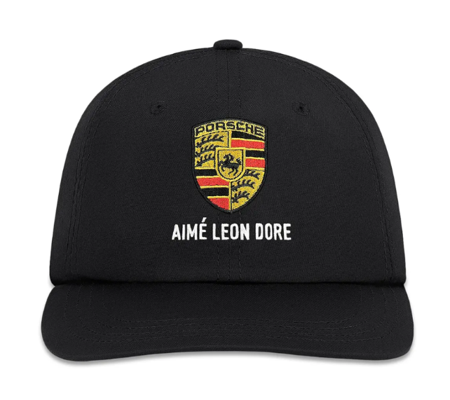 Boné Aimé Leon Dore x Porsche Nylon Logo "Jet Black" Preto