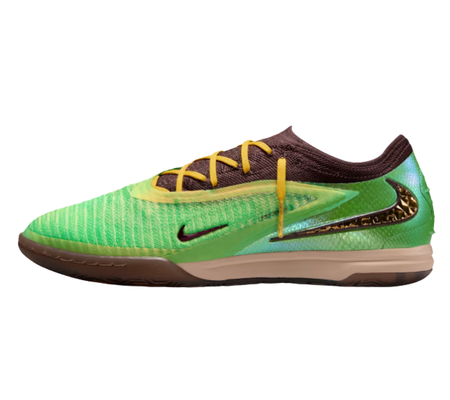 Chuteira Nike Phantom 6 Low Indoor x Cactus Jack "Earth and Metallic Gold" Multicolor