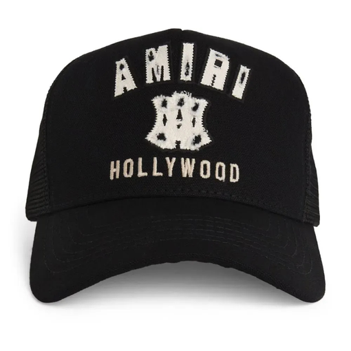 Boné Amiri Distressed MA "Hollywood Baseball" Preto