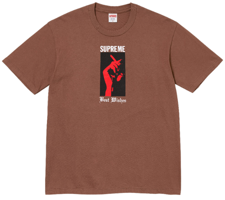 Camiseta Supreme SS26 "Wish" Marrom