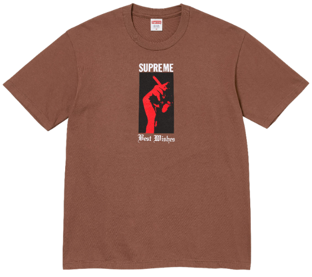 Camiseta Supreme SS26 "Wish" Marrom