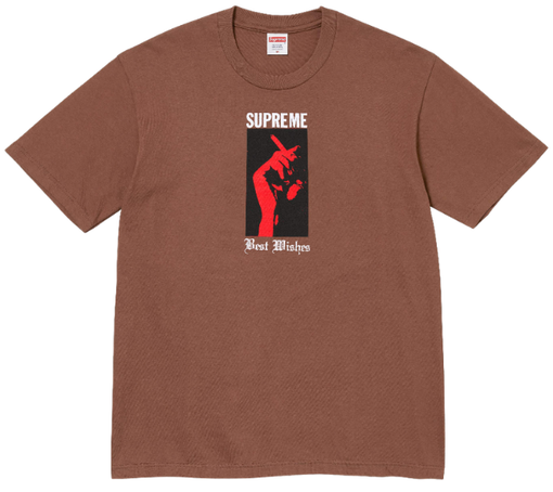 Camiseta Supreme SS26 "Wish" Marrom