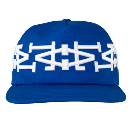 Boné Oma Design "LA LA Crown" Azul/Branco