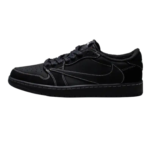 Tênis Jordan 1 Retro Low OG SP X Travis Scott "Black Phantom" Preto