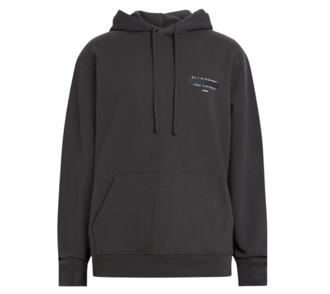 Moletom All Saints "Redact Pullover Embroidered Logo" Estonado