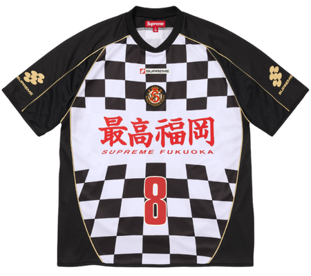Jersey Supreme SS26 "Checkerboard Soccer" Preto