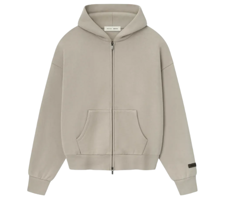 Moletom Fear Of God Essentials "Classic Fleece Zip Up Timber" Bege