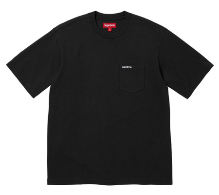 Camiseta Supreme SS26 "S/S Pocket Tee" Preto