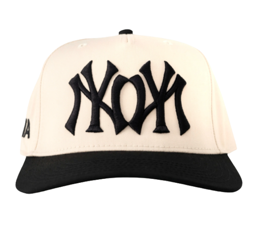 Boné Oma Design "NY NY Curved Brim" Creme