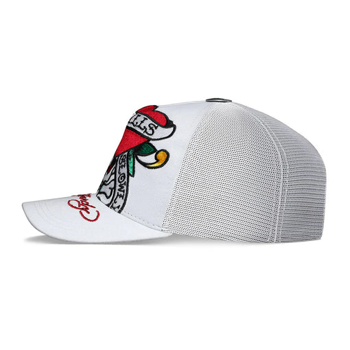 Boné Ed Hardy Trucker Delove Kills Slowly "White" Branco