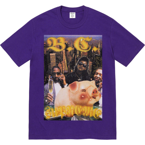 Camiseta Supreme x Bernadette Corporation "Money" Roxo