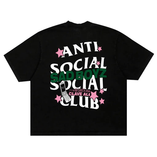 Camiseta ASSC Anti Social Social Club x Sadboys "Calvi Ali" Preto