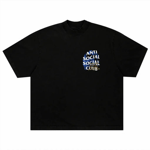 Camiseta ASSC Anti Social Social Club x Sadboys "El Azul" Preto