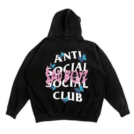 Moletom ASSC Anti Social Social Club x Sadboys "Sad and Antisocial" Preto