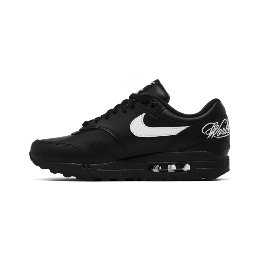 Tênis Nike Air Max 1 '87 SP x Supreme "Black/White" Preto/Branco