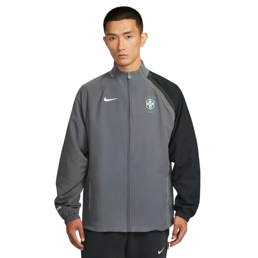 Jaqueta Nike Total 90 Brasil 2004 Cinza