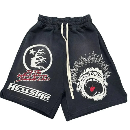 Shorts Hellstar Heaven on Earth Cinza