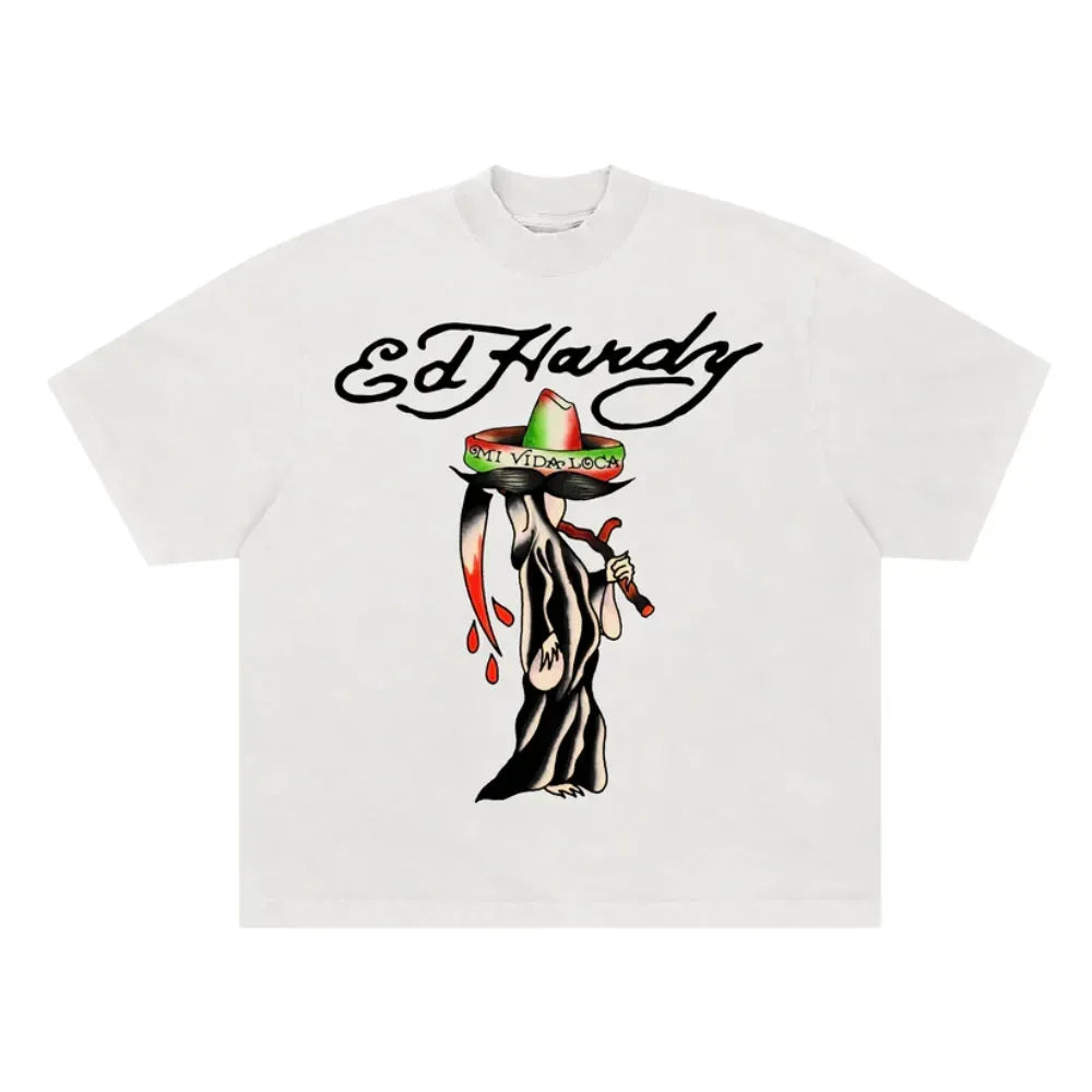 Camista Ed Hardy Muerte "White" Branco