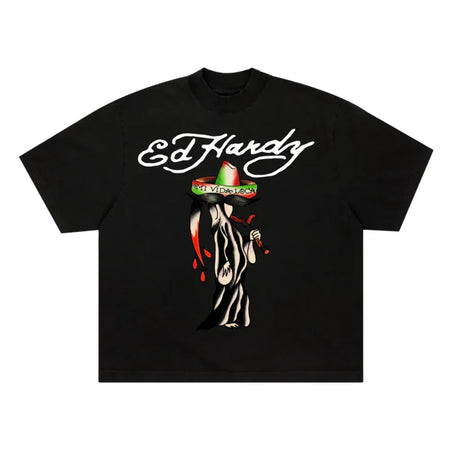 Camista Ed Hardy Muerte "Black" Preto