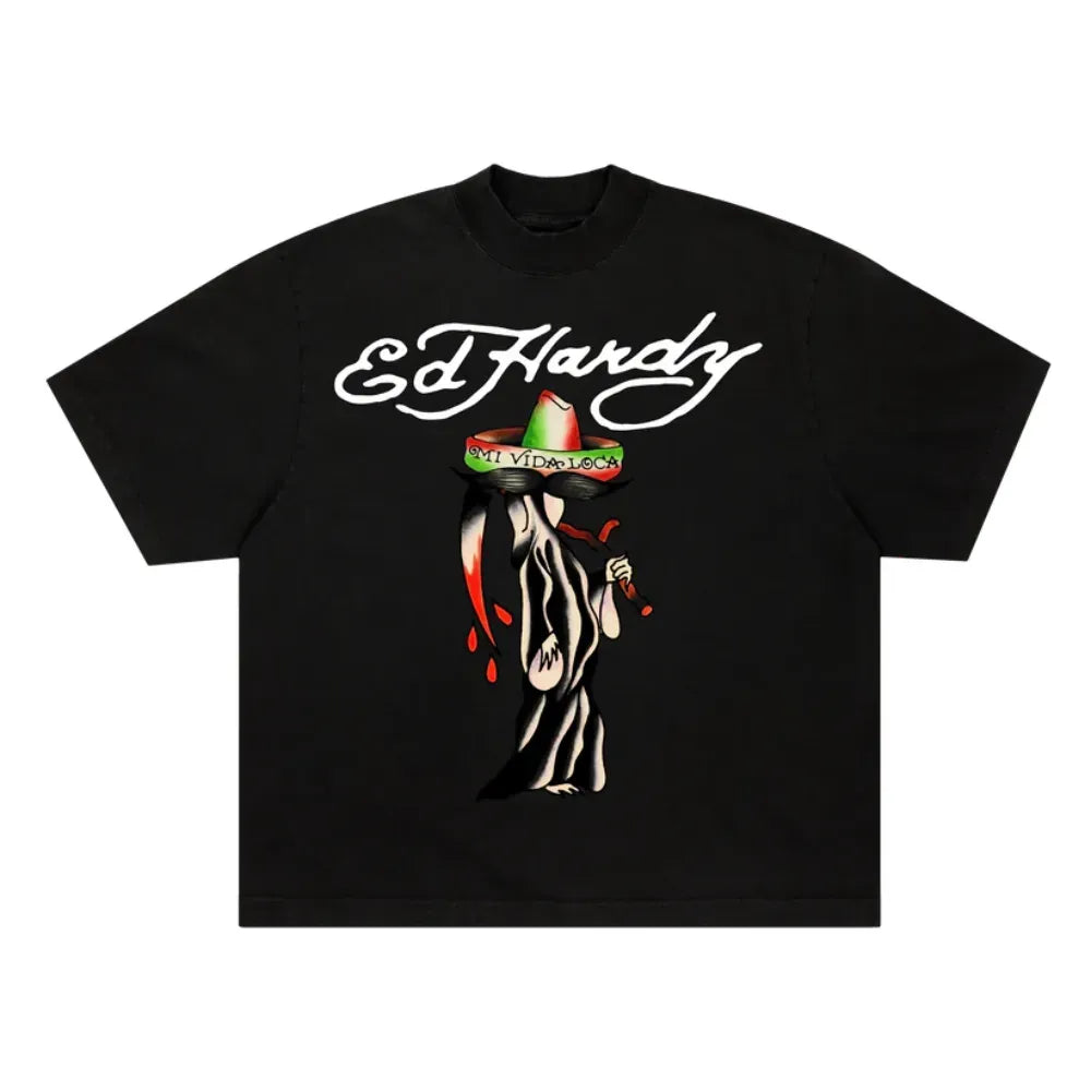 Camista Ed Hardy Muerte "Black" Preto