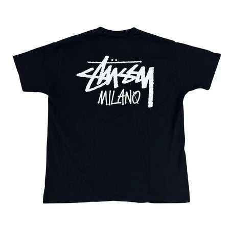 Camiseta Stussy Stock MIlano "Black" Preto