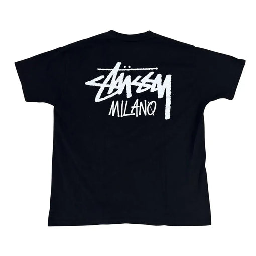 Camiseta Stussy Stock MIlano "Black" Preto