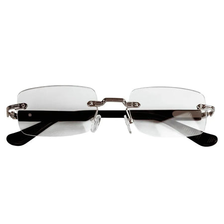Óculos Chrome Hearts "Deep II Antique Silve White Ebony Wood" Preto