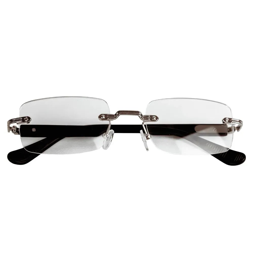 Óculos Chrome Hearts "Deep II Antique Silve White Ebony Wood" Preto