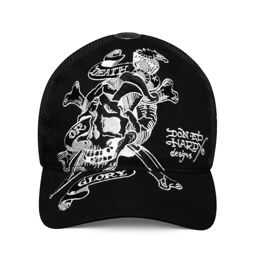 Boné Ed Hardy Trucker Deathorglory "Black" Preto