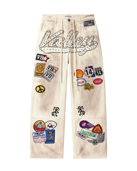 Calça Valley Crema 1980 s Painters Branco