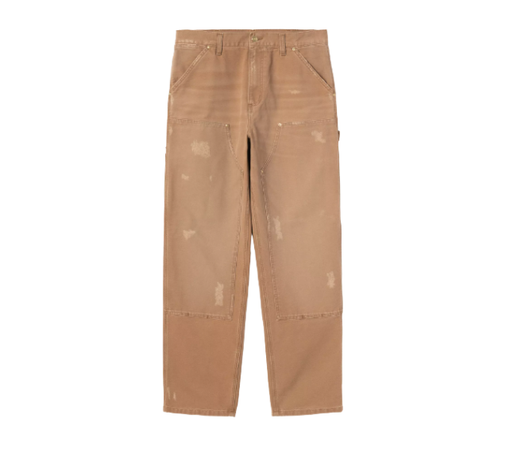 Calça Carhartt "Double Knee Pant Hamilton Brown Grind Wash" Marrom