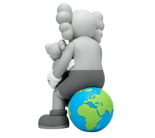 Boneco Kaws "Holiday Thailand Vinyl Grey" Cinza