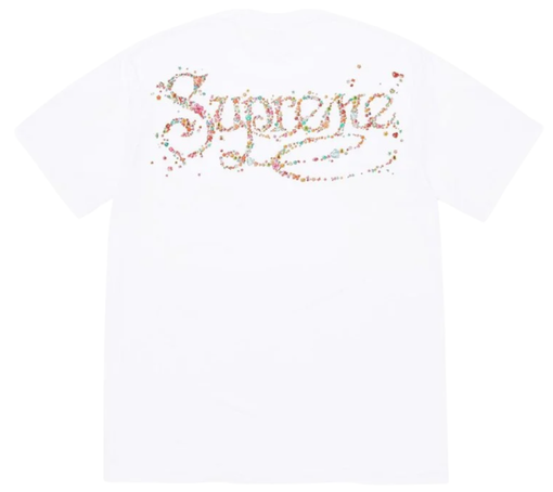 Camiseta Supreme FW26 "Gems" Branco