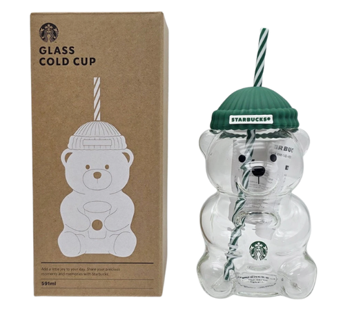Copo Starbucks "Bearista Glass Tambler Cup" Mutlcolor