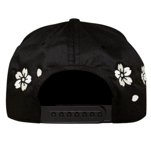 Boné Oma Design "LA LA Cherry Blossom" Preto/Creme