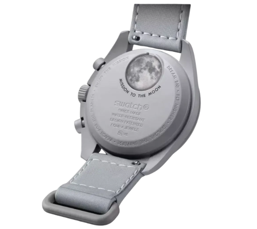 Relógio Swatch x Omega Bioceramic Moonswatch "1965" Cinza
