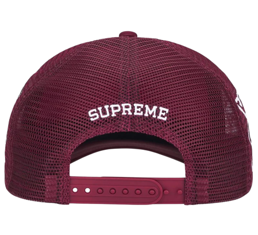 Boné Supreme SS26 "University" Vinho