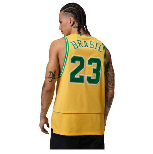 Regata Air Jordan "Brasil Essentials Mesh" Amarelo