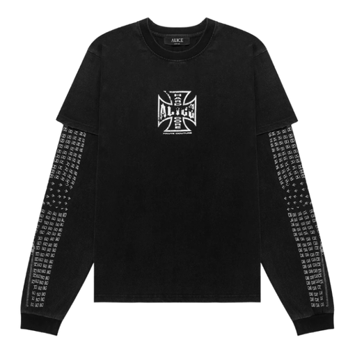 Longsleeve Alice Hollywood "Moto Couture" Preto