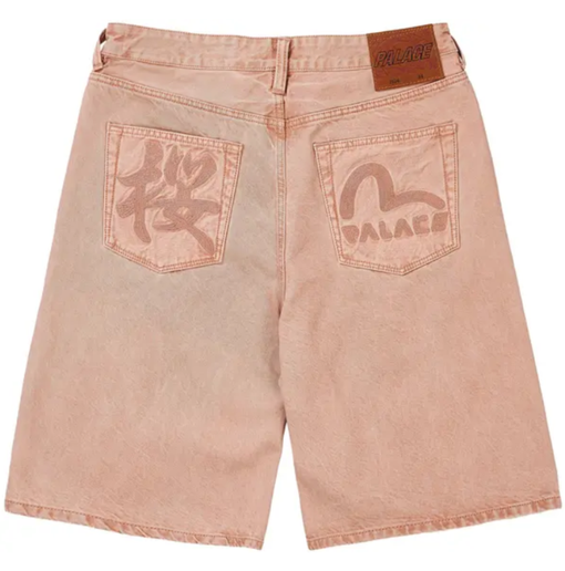 Bermuda Palace x Evisu "Long Denim Short Pink Wash" Rosa
