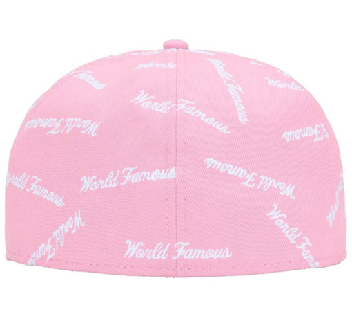 Boné Supreme FW26 x New Era "Famous Box Logo" Rosa