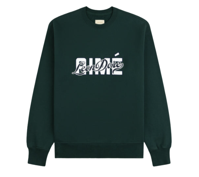 Moletom Aimé Leon Dore "Overlay Logo Crewneck Sweatshirt Pine Grove" Verde