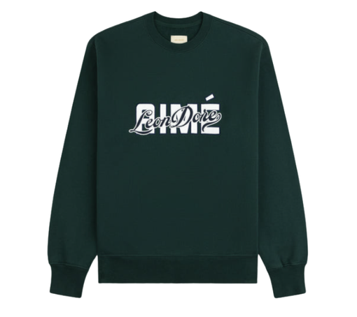 Moletom Aimé Leon Dore "Overlay Logo Crewneck Sweatshirt Pine Grove" Verde