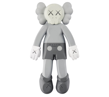 Boneco Kaws "Companion 2020 Vinyl Figure Grey" Cinza
