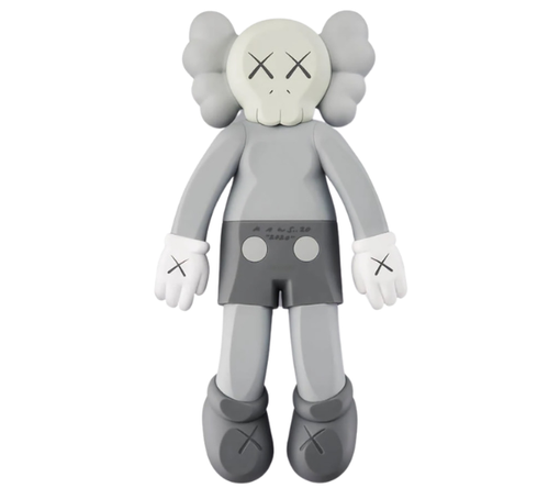 Boneco Kaws "Companion 2020 Vinyl Figure Grey" Cinza