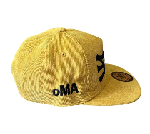 Boné Oma Design "NY NY Corduroy" Amarelo/Preto