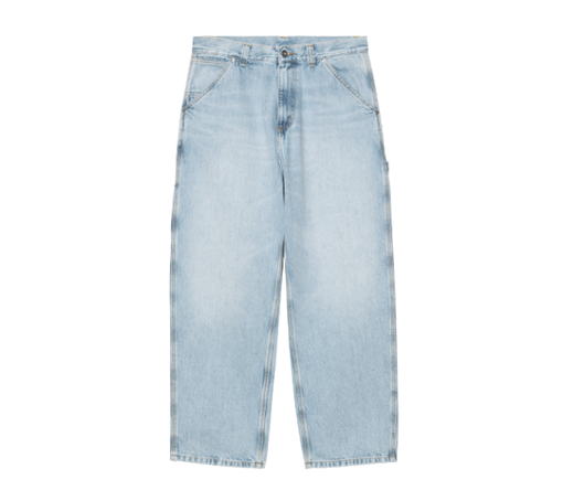 Calça Carhartt "Belmont Blue Heavy Worn Bleached" Azul Claro