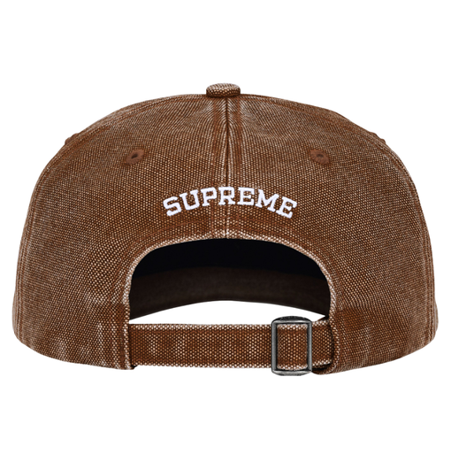 Boné Supreme SS26 "Pigment Coated S Logo 6-Panel" Marrom