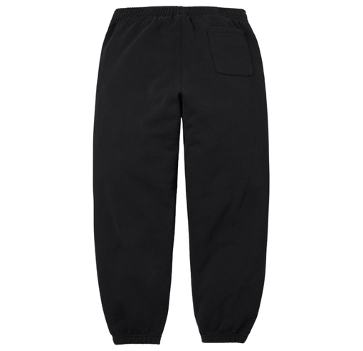 Calça Supreme SS26 "Satin Appliqué" Preto