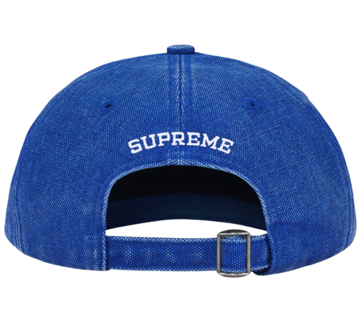 Boné Supreme FW25 "Pigment Coated S Logo 6-Panel" Azul